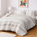 Amazon Basics 3-Piece Jacquard Comforter Set for $22 + free shipping w/ Prime