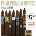 Prime Premium Torpedo 7-Cigar Sampler for $18 + free shipping