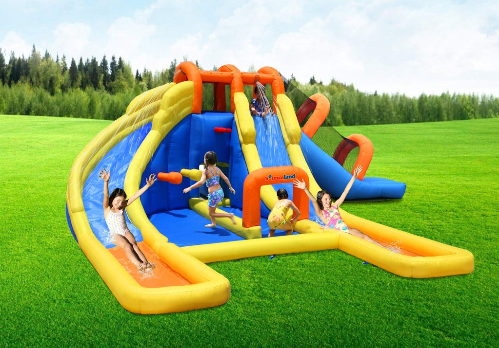 Big Splash Triple Water Slides & Pool Water Park: $529 Big Splash Triple Water Slides & Pool Water Park: $529