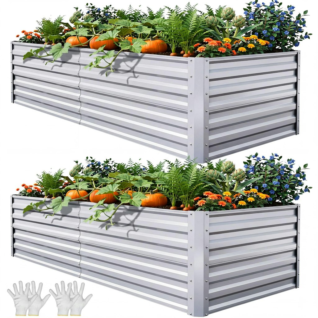 Yitahome 6x3x2ft 2-Piece Large Raised Garden Bed Kit: $90 Yitahome 6x3x2ft 2-Piece Large Raised Garden Bed Kit: $90