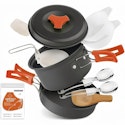 Voyage Living 12-Piece Lightweight Camping Cookware Set for $12 + free shipping w/ $25