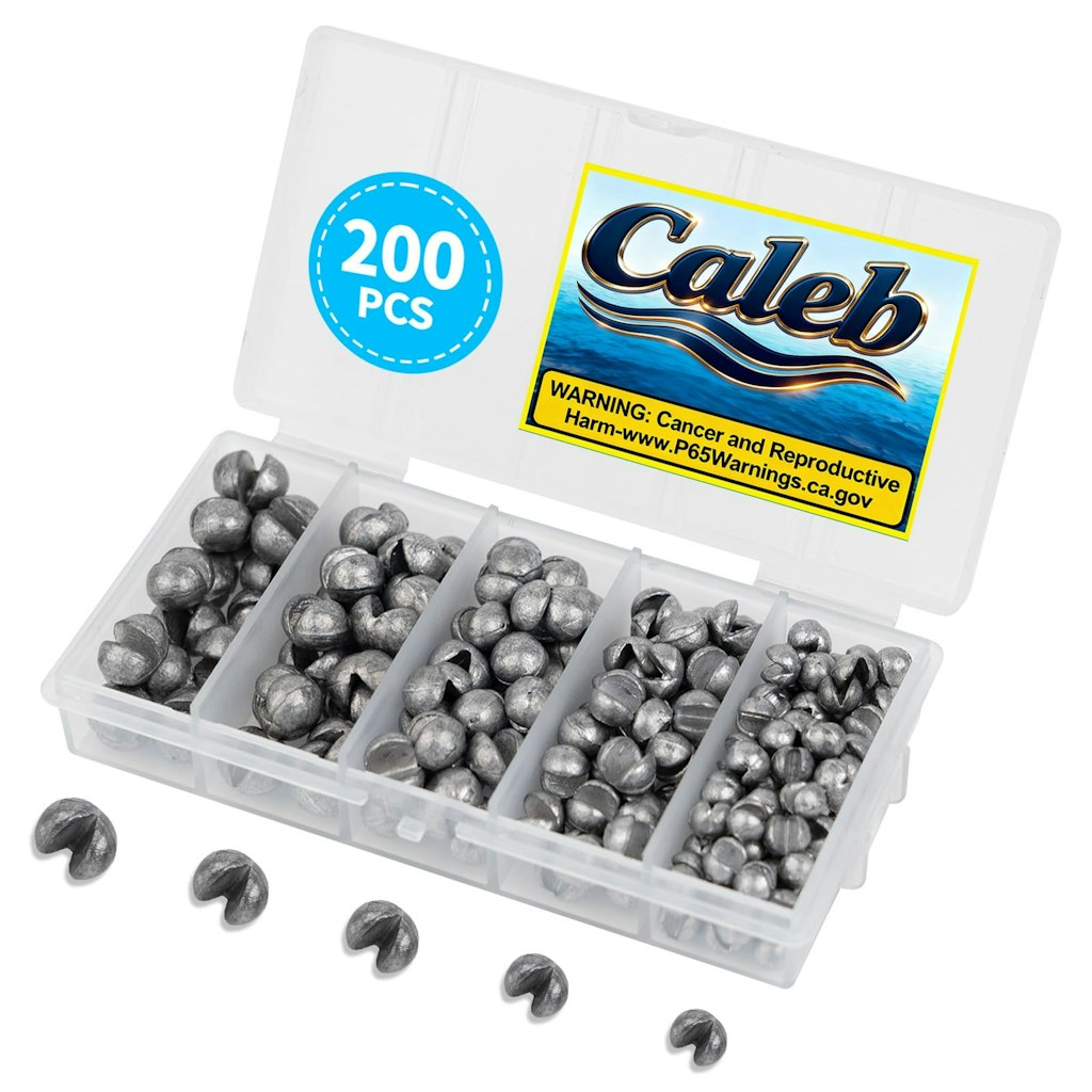 Split Shot Fishing Weights Sinkers 200-Pack: $1.59