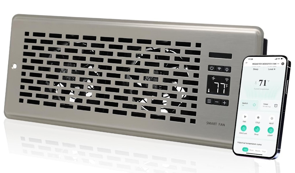 4" x 12" Register Vent Booster Fan: $28