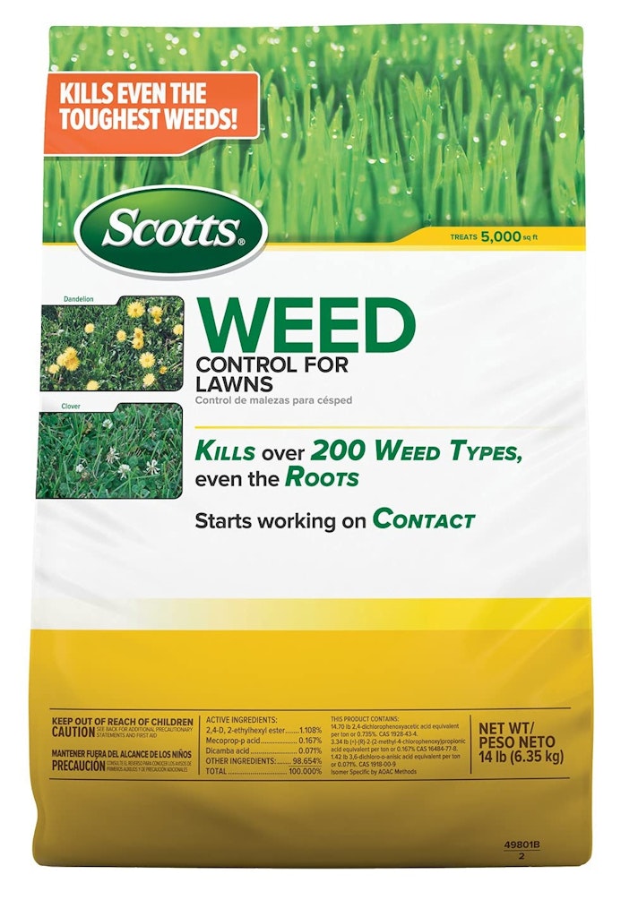 Scotts Weed Control for Lawns 14-lb. Bag: $20
