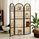 Wayfair Bay Isle Home 67" Arched Folding Room Divider with Magazine Display Rails for $142 + free shipping
