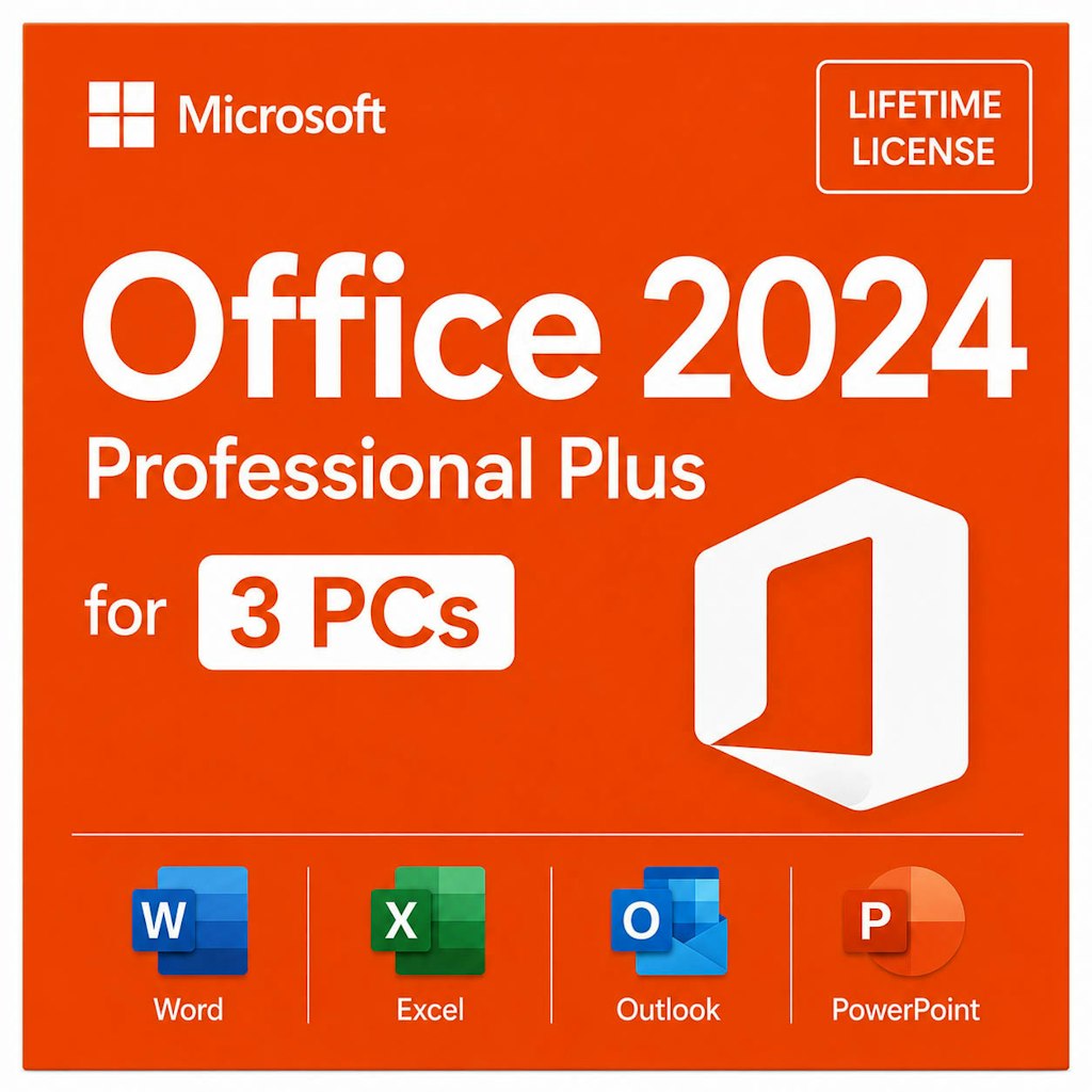 Microsoft Office Professional Plus 2024 3-PC Lifetime License for Windows 10/11 + Excel Template Pack: $15 Microsoft Office Professional Plus 2024 3-PC Lifetime License for Windows 10/11 + Excel Template Pack: $15