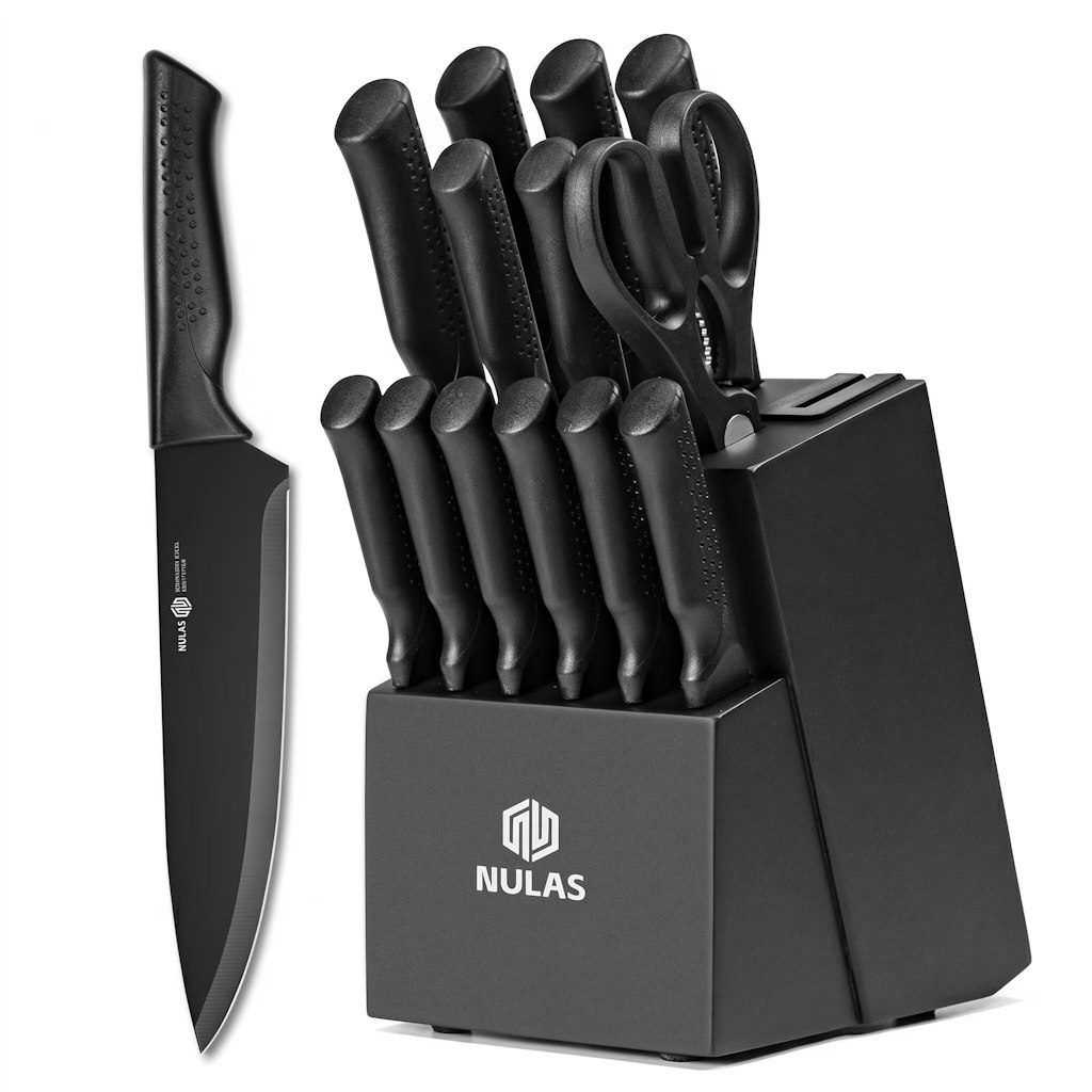 Nulas 14-Piece Knife Set w/ Block: $35.99
