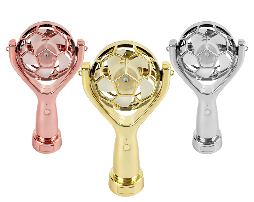 USB-Rechargeable Mini Handheld Soccer Ball Fan: $6