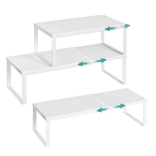 Songmics Expandable Kitchen Countertop Spice Racks 3-Pack : $39.99