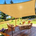 HappyTrends 10x13-Foot Rectangle Sun Shade Sail for $20 + free shipping w/ Prime