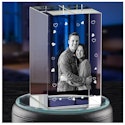 3D Crystal Custom Photo Cube for From $24.99 + free shipping w/ Prime