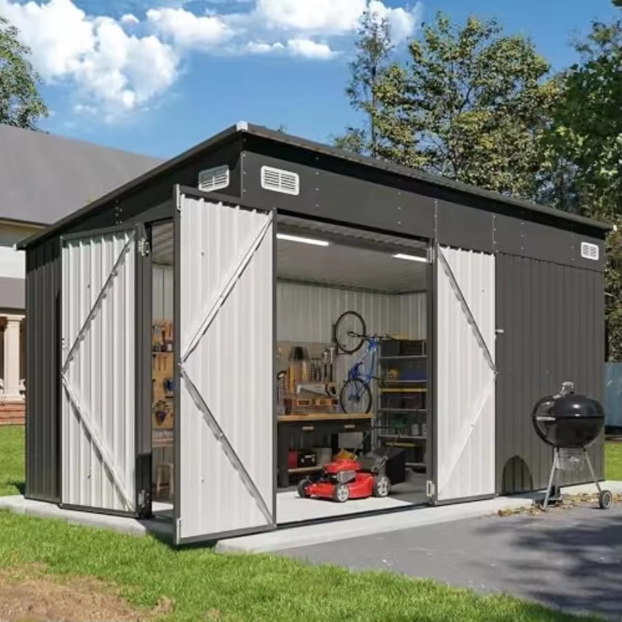 YTYIN Metal Outdoor Storage Shed: $300.63