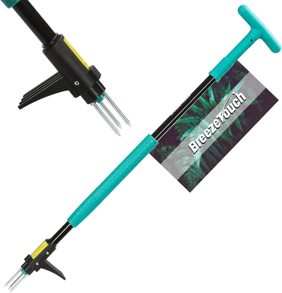 Breeze Touch 39" 3-Claw Stand-Up Weed Puller Tool: $19