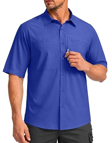 G Gradual Men's UPF 50+ Fishing Shirt with Zipper Pockets : $14.99