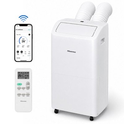 Refurb Hisense 8,000 BTU DOE Smart Portable Air Conditioner w/ Dual Hose & Inverter: $199.99 Refurb Hisense 8,000 BTU DOE Smart Portable Air Conditioner w/ Dual Hose & Inverter: $199.99