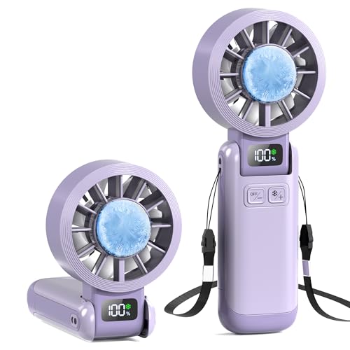 Husdensky Portable Handheld & Neck Fan w/ Ice Cooling