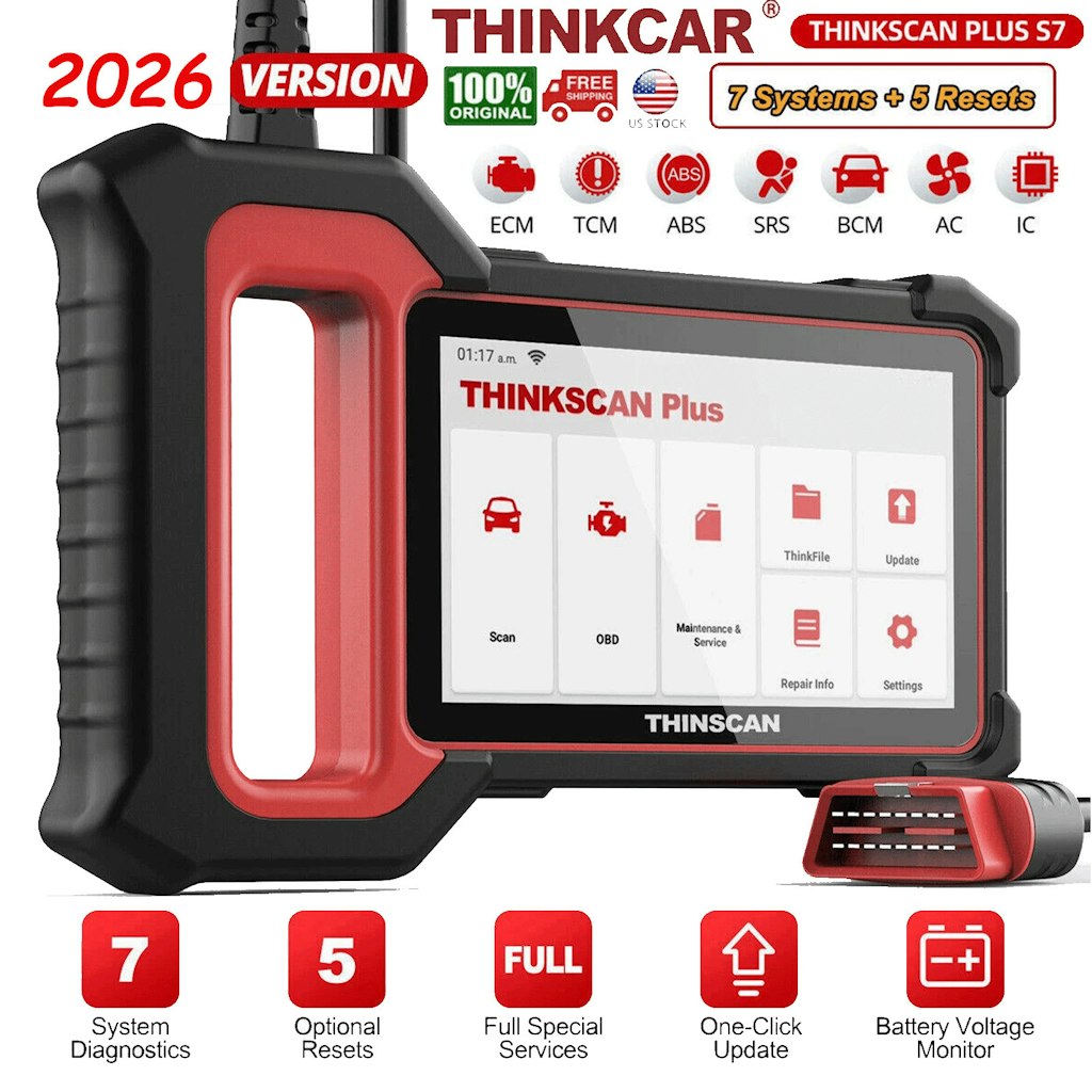 ThinkCar ThinkScan Plus S7 OBD2 Diagnostic Scanner: $100.79