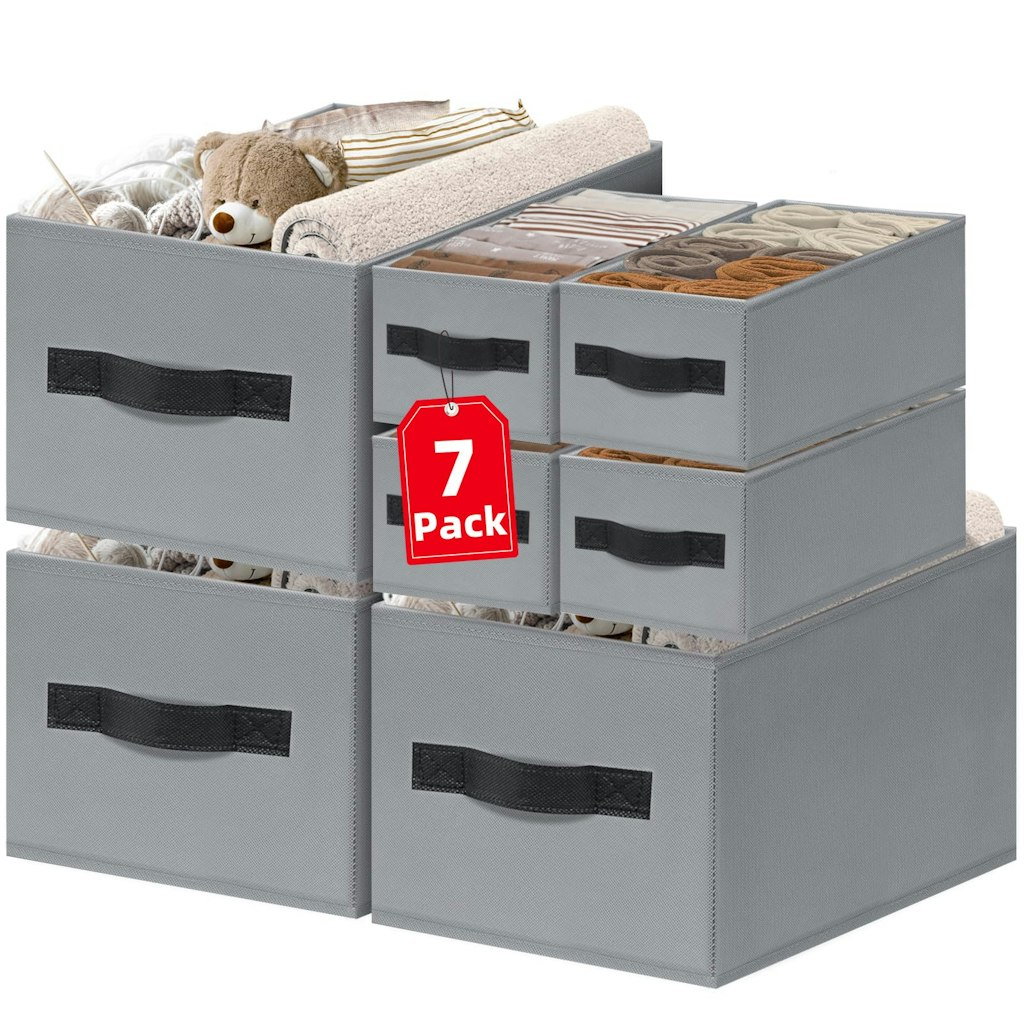 Closet Organizer Bins 7-Pack: $9.49 Closet Organizer Bins 7-Pack: $9.49