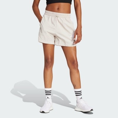 adidas Women's Essentials 3-Stripes Lifestyle Woven Shorts: $9.60