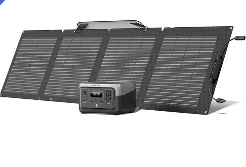 Certified Refurb EcoFlow River 2 256Wh + 110W Solar Panel Solar Generator: $199