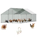 VEVOR Large Walk-In Metal Chicken Coop for $174 + free shipping