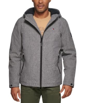 Tommy Hilfiger Men's Softshell Hooded Jacket: $31