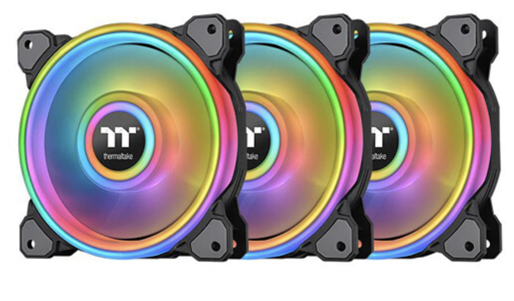 Thermaltake Riing Quad 12 RGB 120mm PWM Radiator Fan 3-Pack : $30 Thermaltake Riing Quad 12 RGB 120mm PWM Radiator Fan 3-Pack : $30