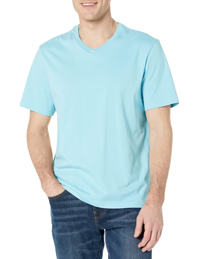 Amazon Essentials Men's V-Neck T-Shirt 2-Pack: from $5.66