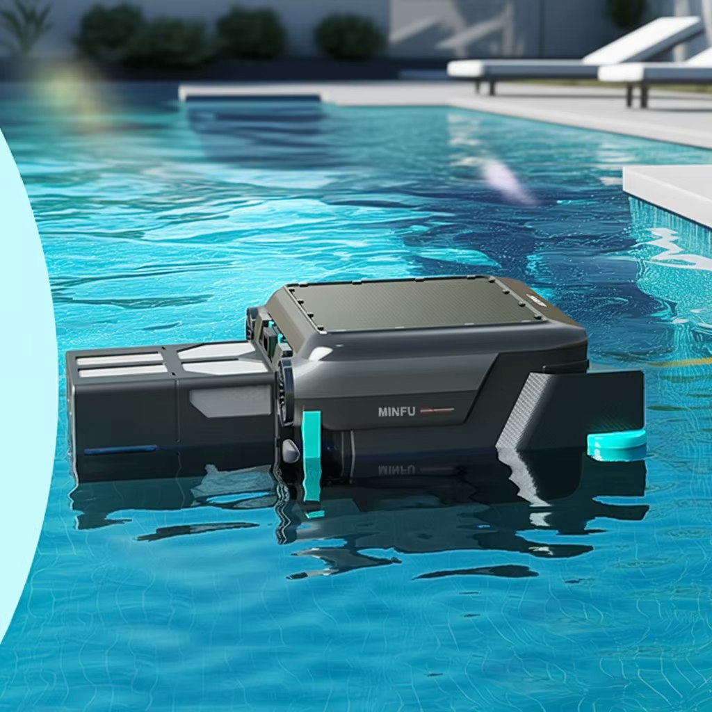 Minfu Solar-Powered Robotic Pool Cleaner: $125 Minfu Solar-Powered Robotic Pool Cleaner: $125