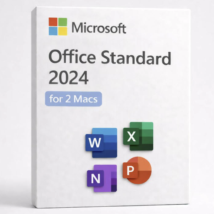 Microsoft Office Standard 2024 for Mac 2-Device Lifetime License : $20