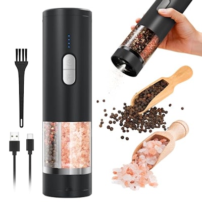 Pancellent 2-in-1 Electric Salt and Pepper Grinder Set for $13 + free shipping w/ Prime