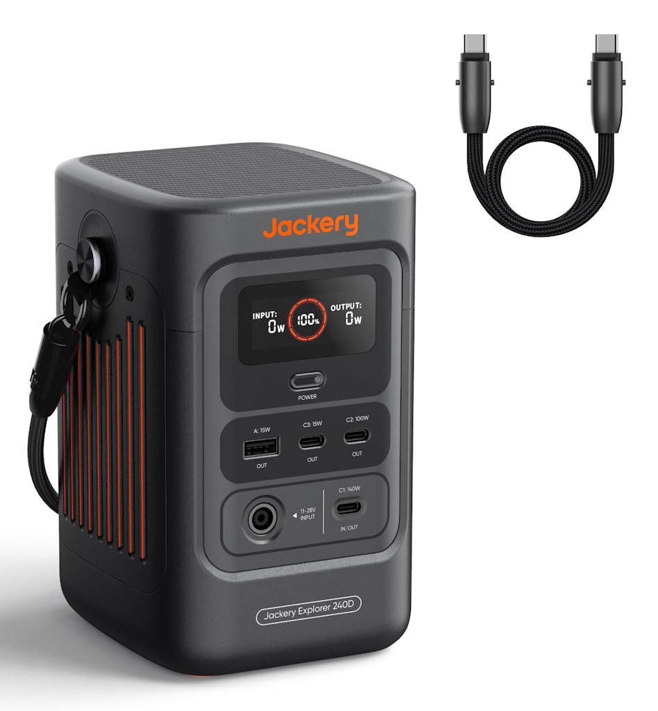 Jackery Explorer 240D 256Wh Portable Power Station: $129