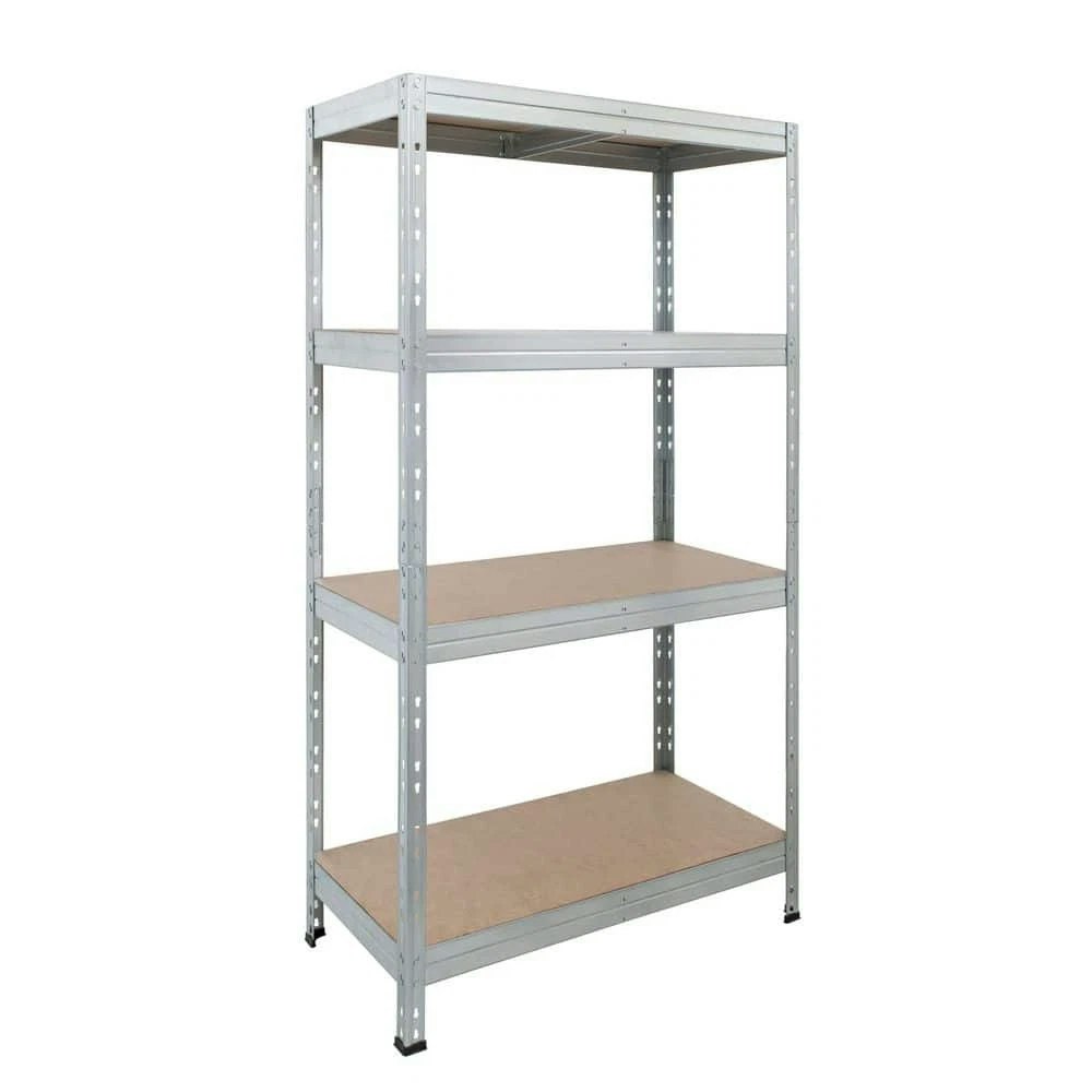 AR Shelving 4-Tier Galvanized Steel Storage Shelving Unit: $29