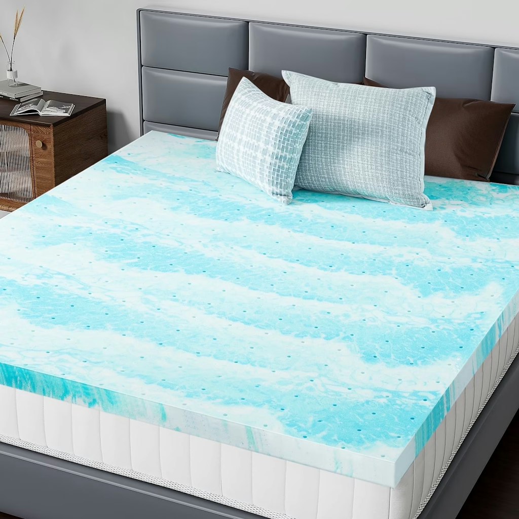 Concetta King Size Memory Foam Mattress Topper: $28