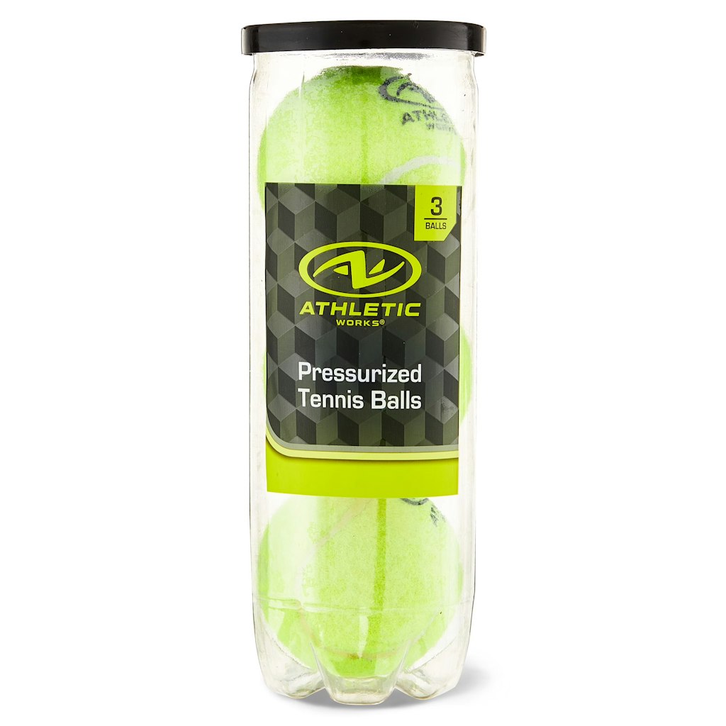 Athletic Works Pressurized Tennis Ball 3-Pack: $1.94