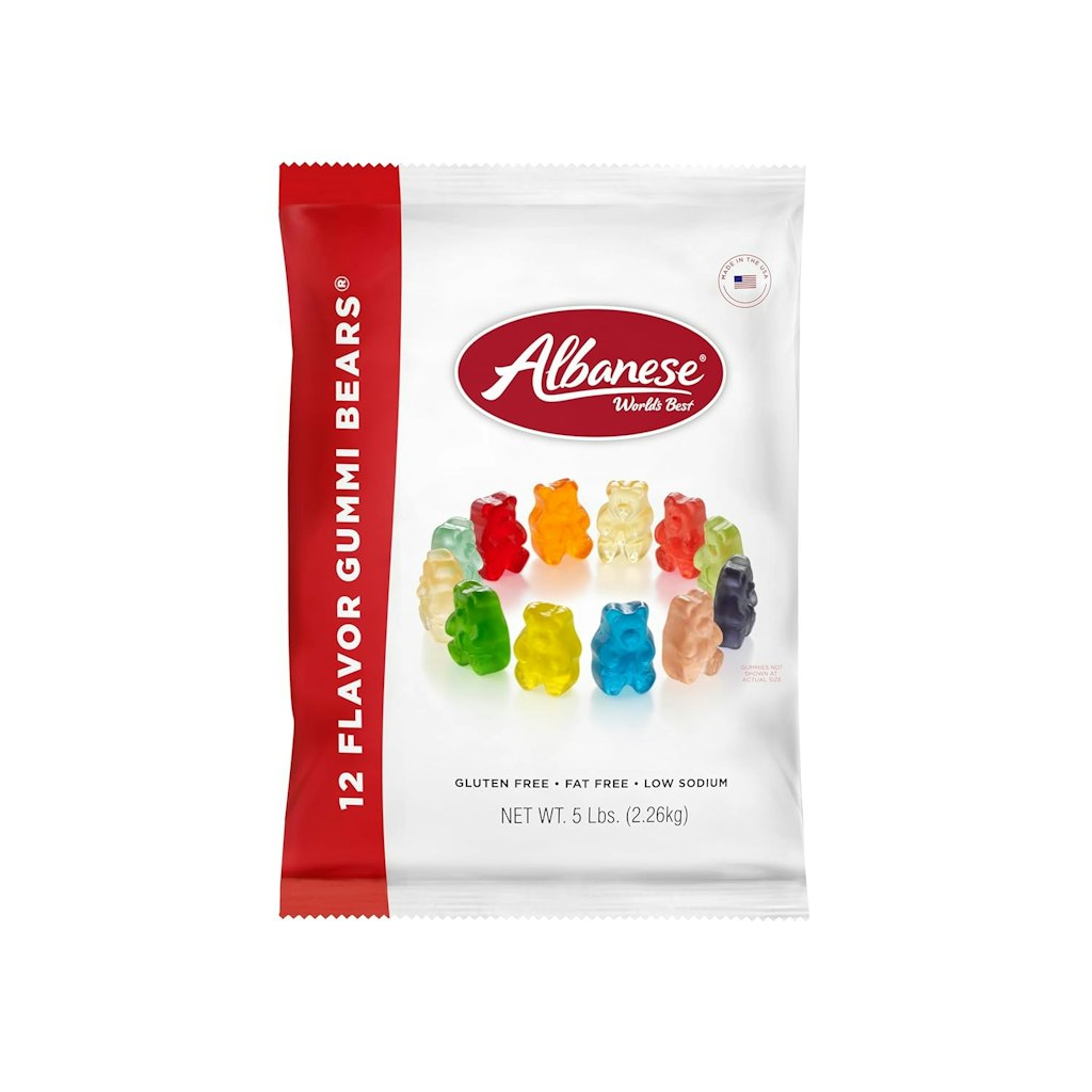 Albanese World's Best 12 Flavor Gummi Bears 5-lb. Bag: $13 via Sub & Save