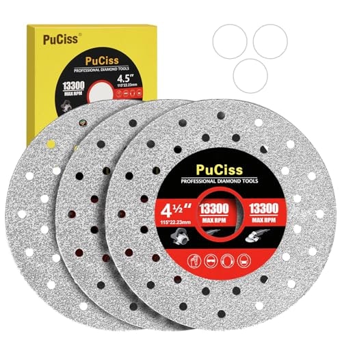 PuCiss 4-1/2" Tile Cutter Diamond Saw Blade 3-Pack: $10.94