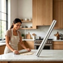 Stainless Steel French Rolling Pin for $1 + free shipping w/ $25