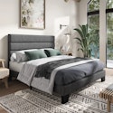 Latitude Run Queen Elison Platform Bed w/ Headboard for $150 + free shipping