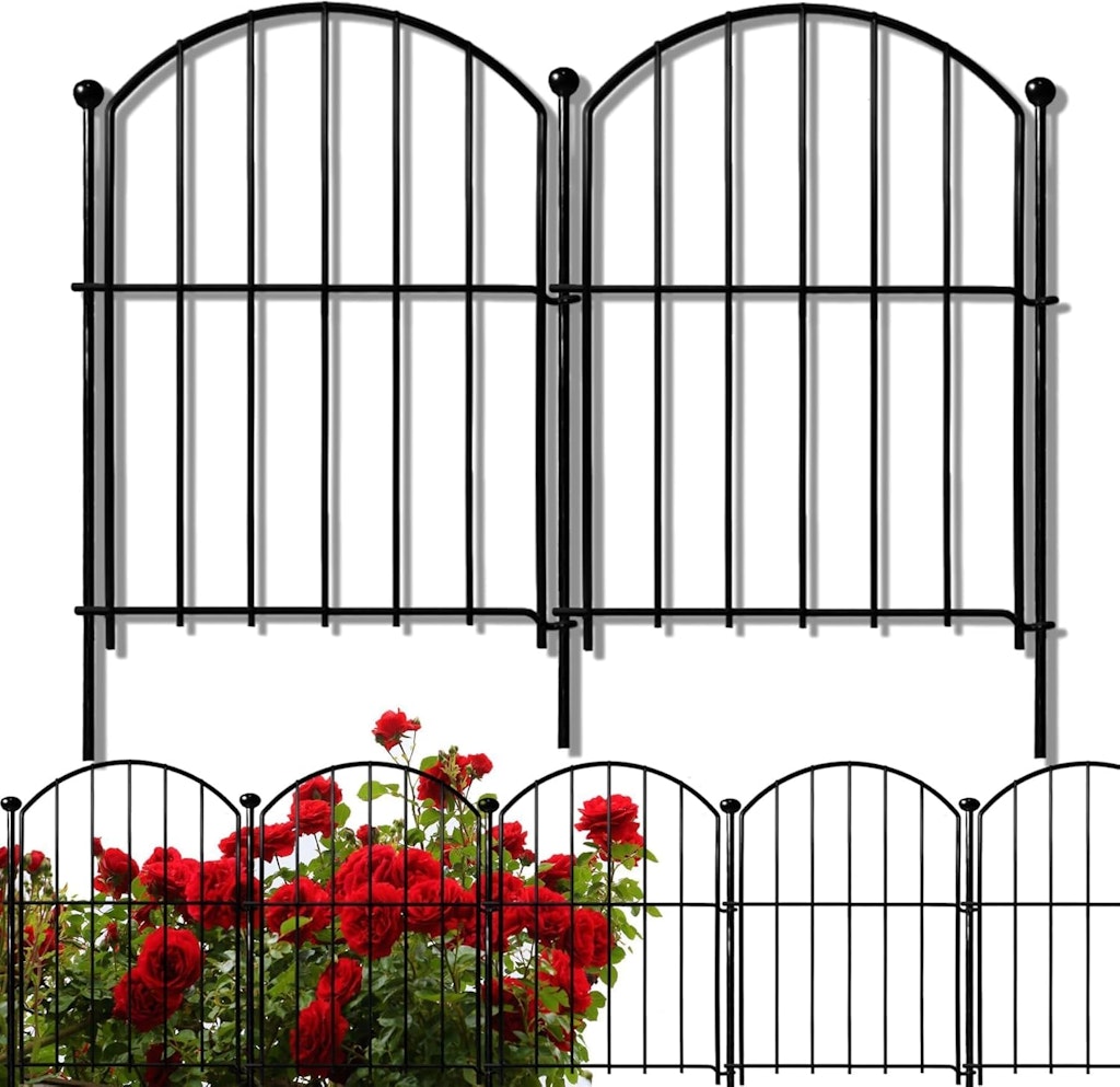 17" x 10-Foot Decorative Garden Fence 10-Pack: $28