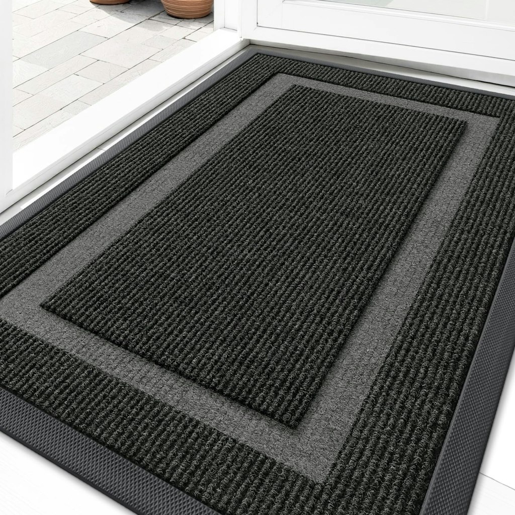 Olanly 30" x 17" Waterproof Rubber Door Mat: $9.47