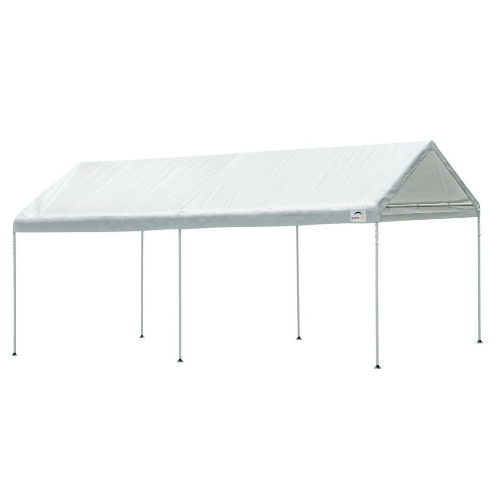 ShelterLogic 20ft x 10ft Rectangle White Standard Canopy: $89