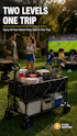 Outdoor 320L 440lb Double-Decker Folding Wagon for $85 + free shipping