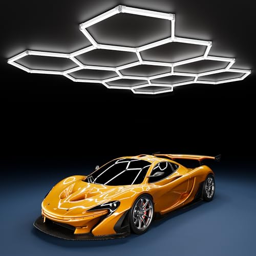 Modern 11-Grid Hexagon Garage Light 48-Pack for $78 + free shipping
