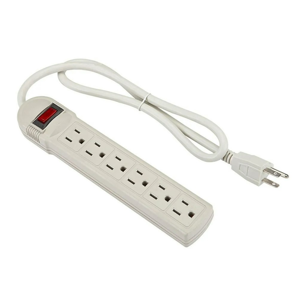HFT 6-Outlet Power Strip: $4 