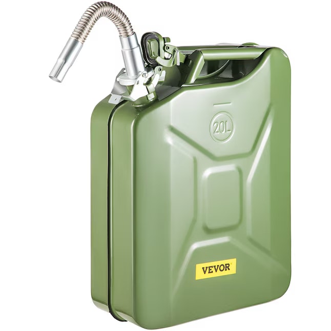 Vevor 5.3-Gallon Gasoline Can:  $32 