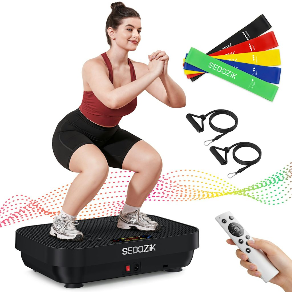 Vibration Plate Exercise Machine w/ Bluetooth: $70