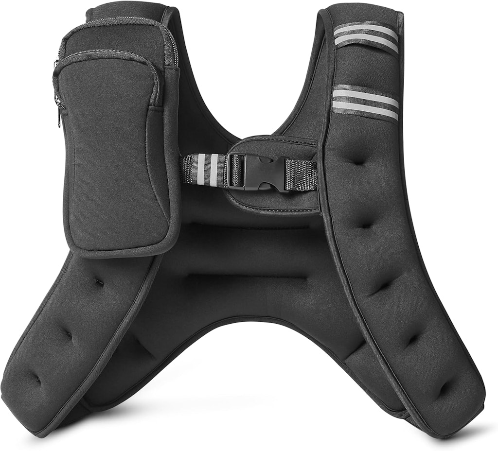 Amazon Basics 12-lb. Weighted Vest with Reflective Stripe: $14 w/ Prime