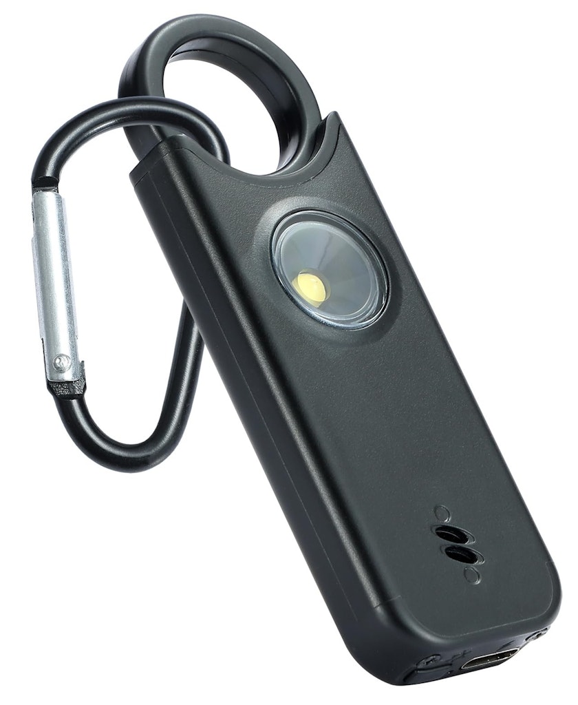 Personal Safety Alarm w/ LED Strobe Light & Flashlight: $14