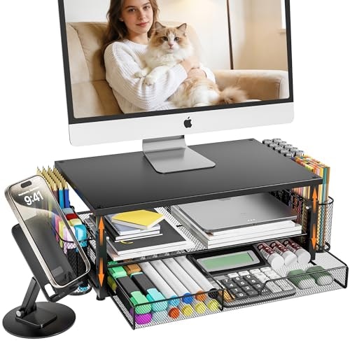 KinSdooder 2-Tier Computer Monitor Stand Riser: $13.99